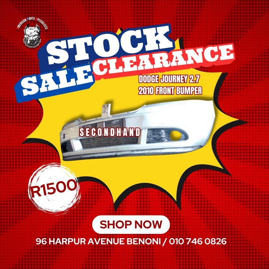 Selected Jeep, Chrysler, and Dodge bumpers at a jaw—dropping price