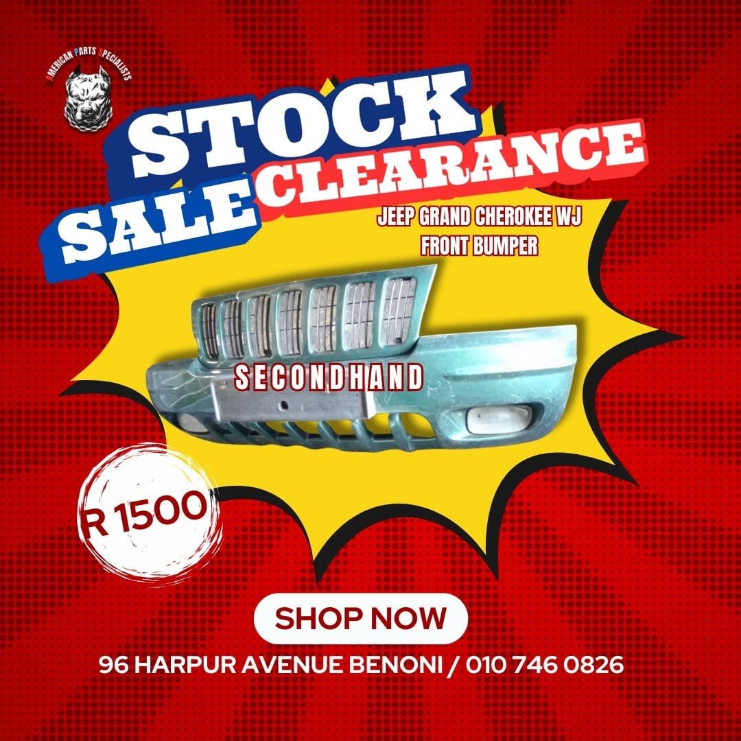 Selected Jeep, Chrysler, and Dodge bumpers at a jaw—dropping price