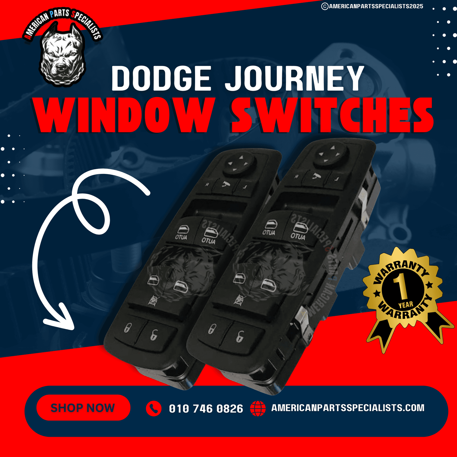 🚗✨ Window Switches For Sale Fits : Dodge Journey