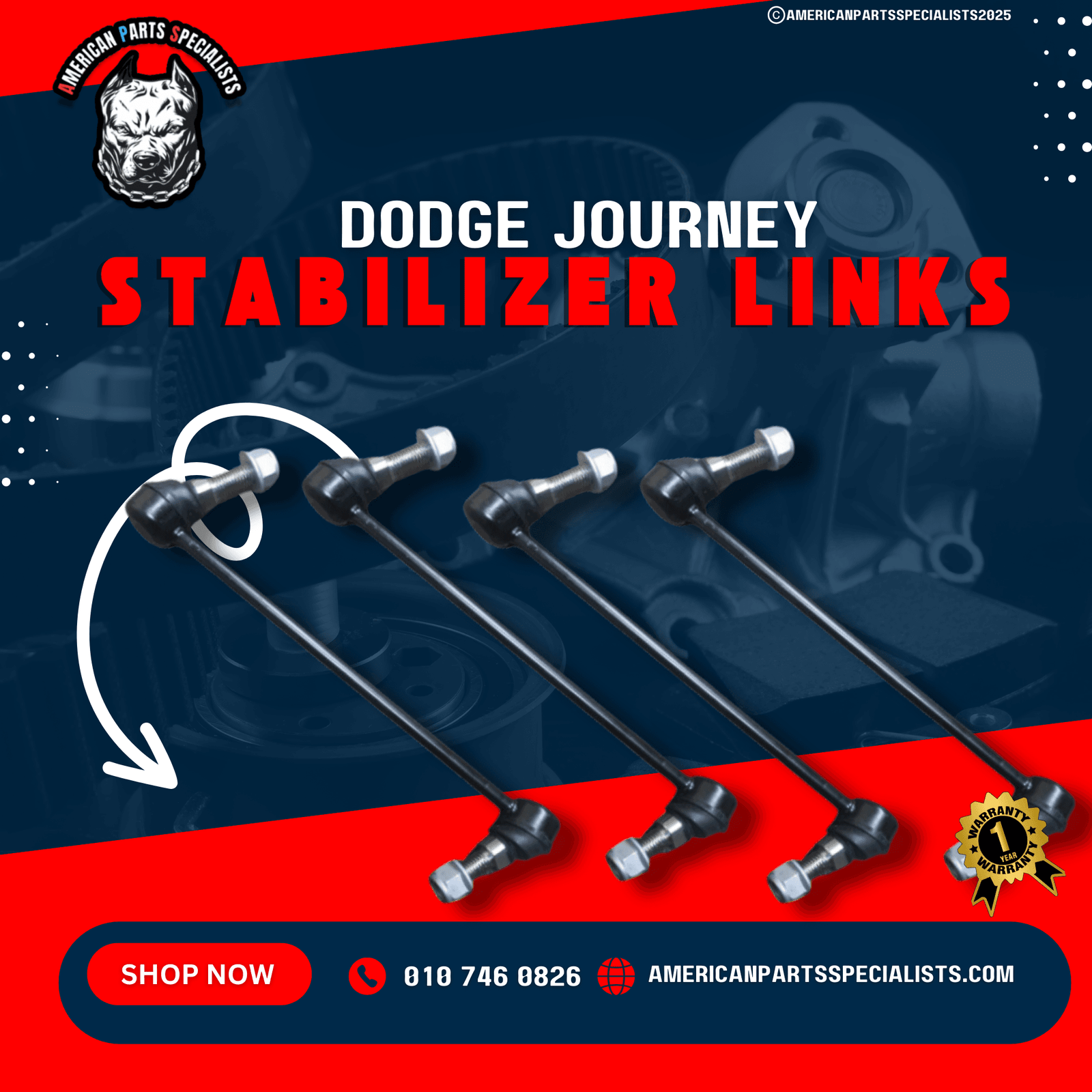 Dodge, Chrysler & Jeep Stabilizer  Links For Sale