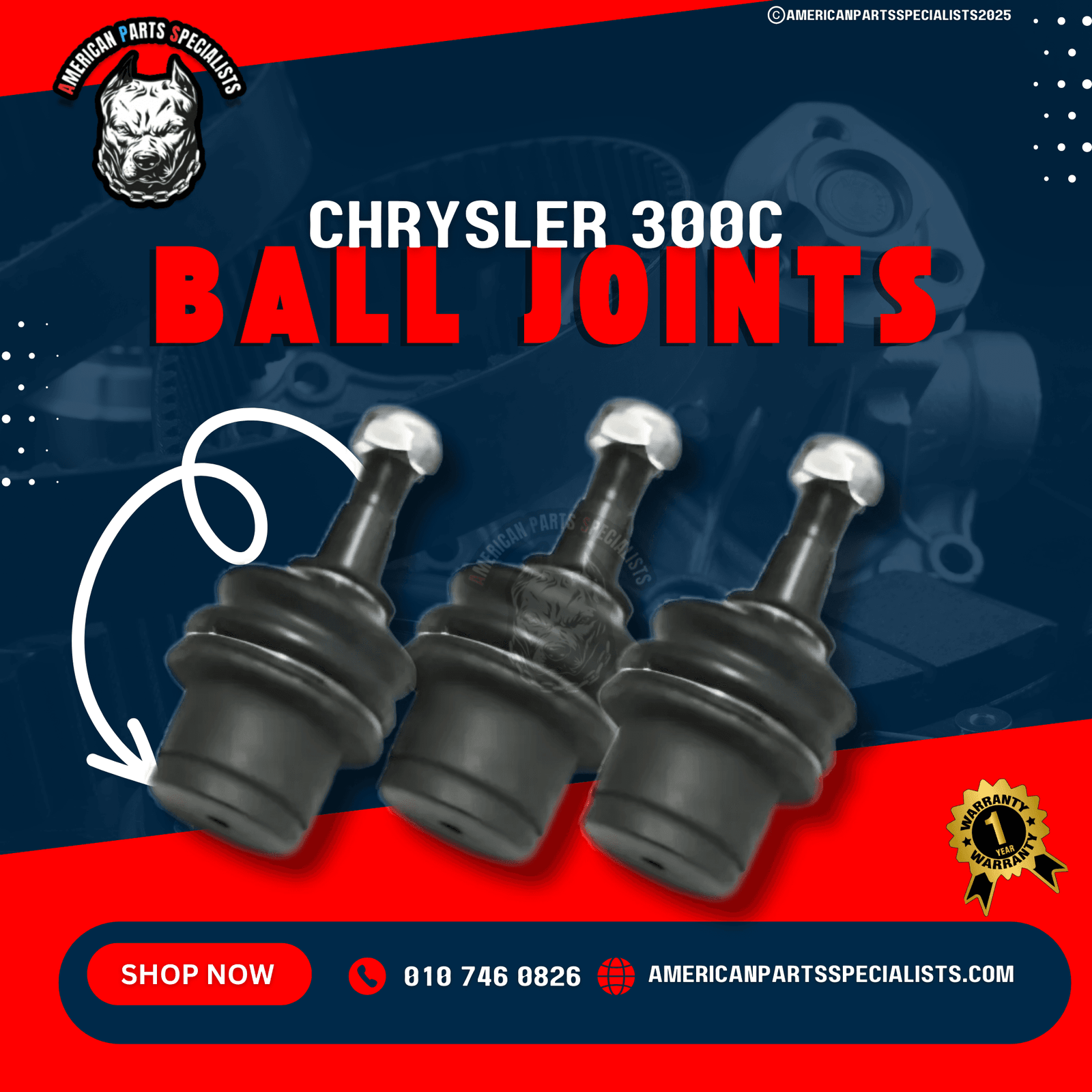 Jeep & Chrysler  Ball Joints For Sale