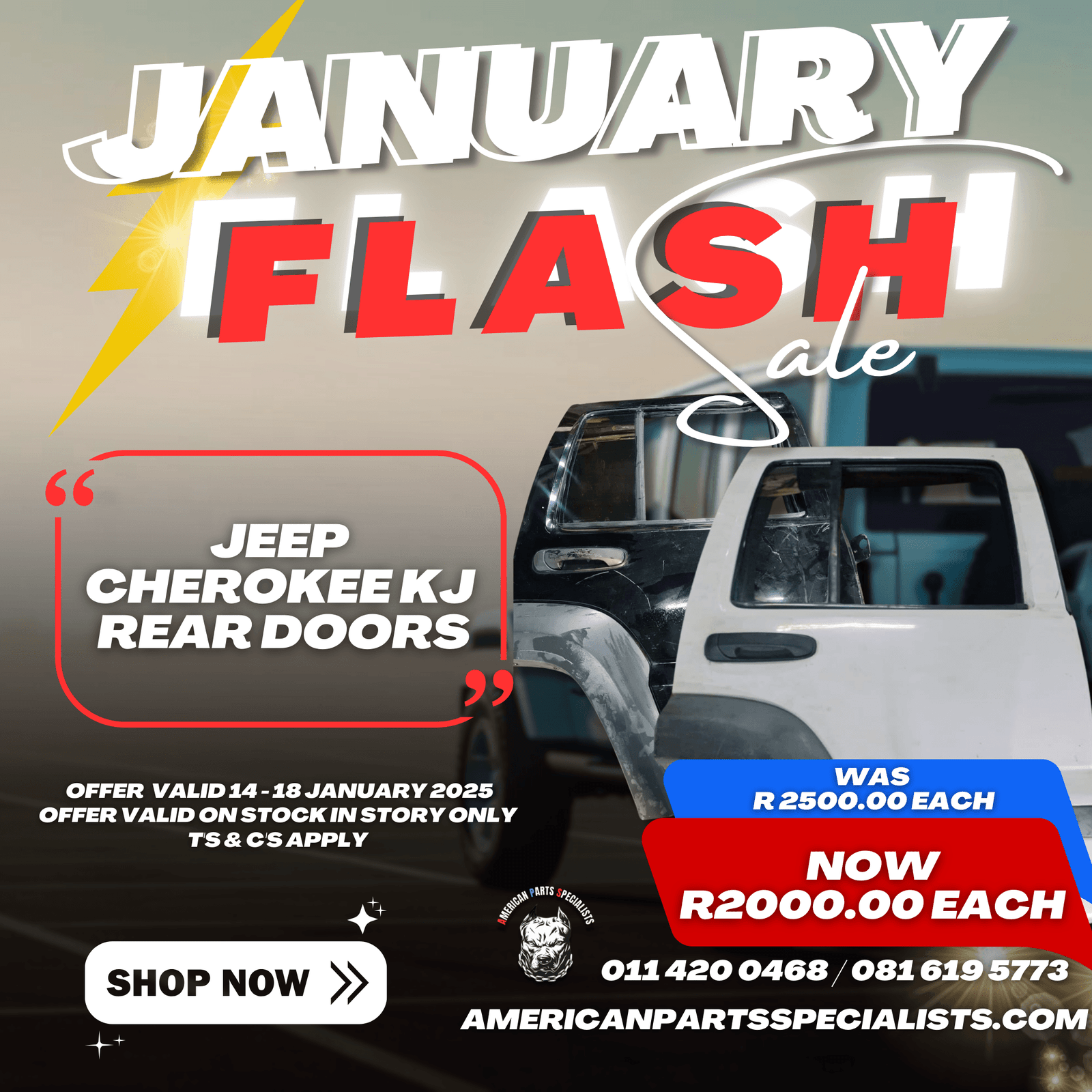 Jeep, Chrysler & Dodge  Doors On Sale