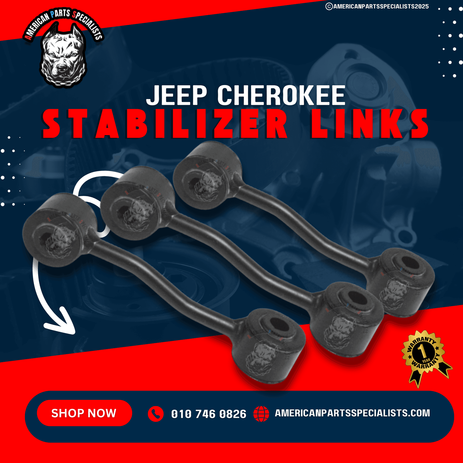 Jeep, Chrysler & Dodge Stabilizer Links  For Sale