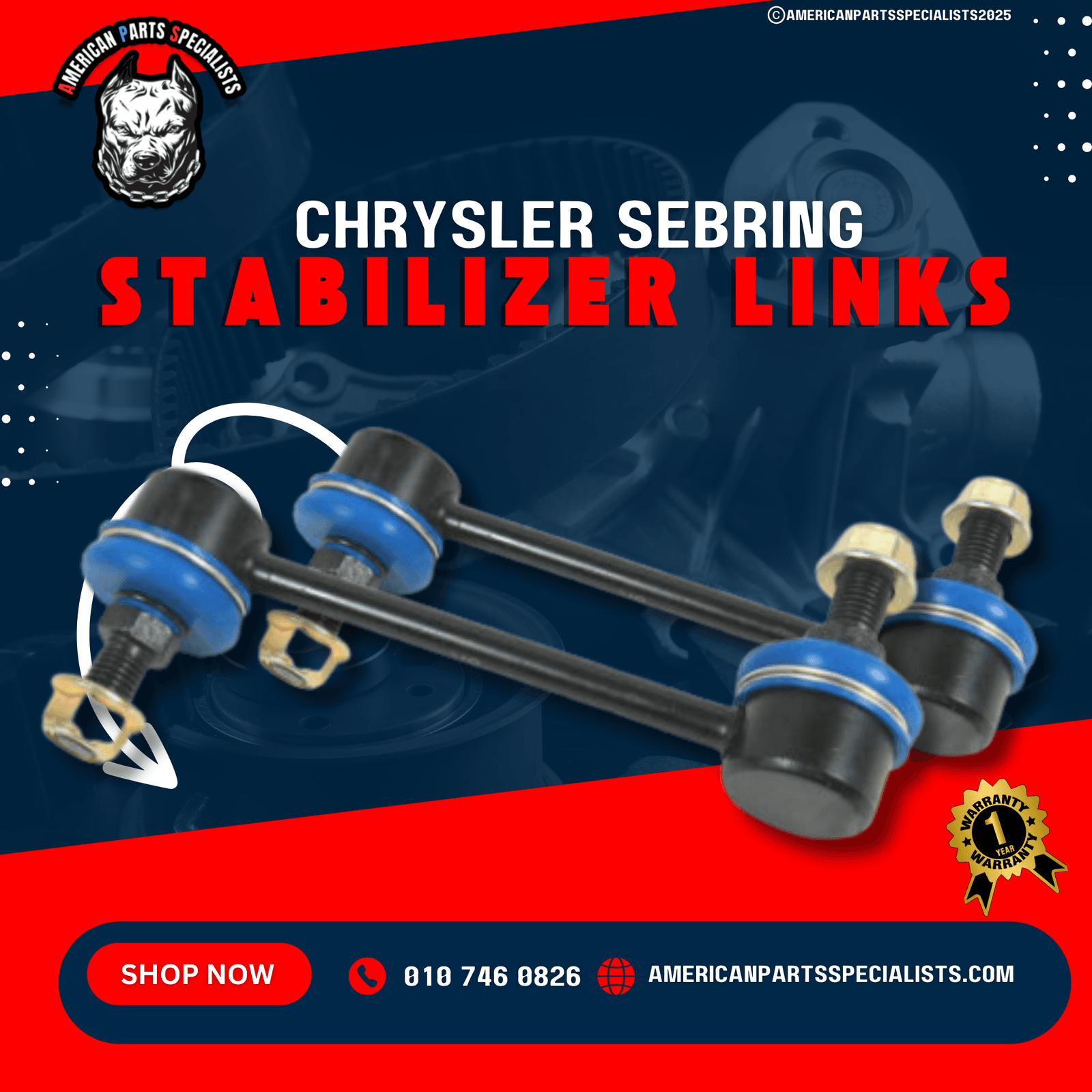 Jeep, Chrysler & Dodge Stabilizer Links  For Sale