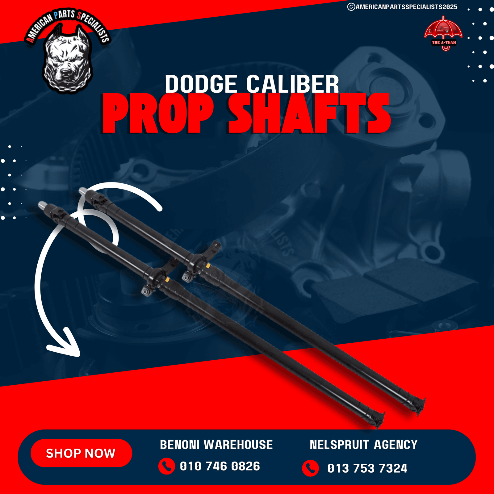 🚗Jeep, Chrysler & Dodge Prop Shafts For Sale