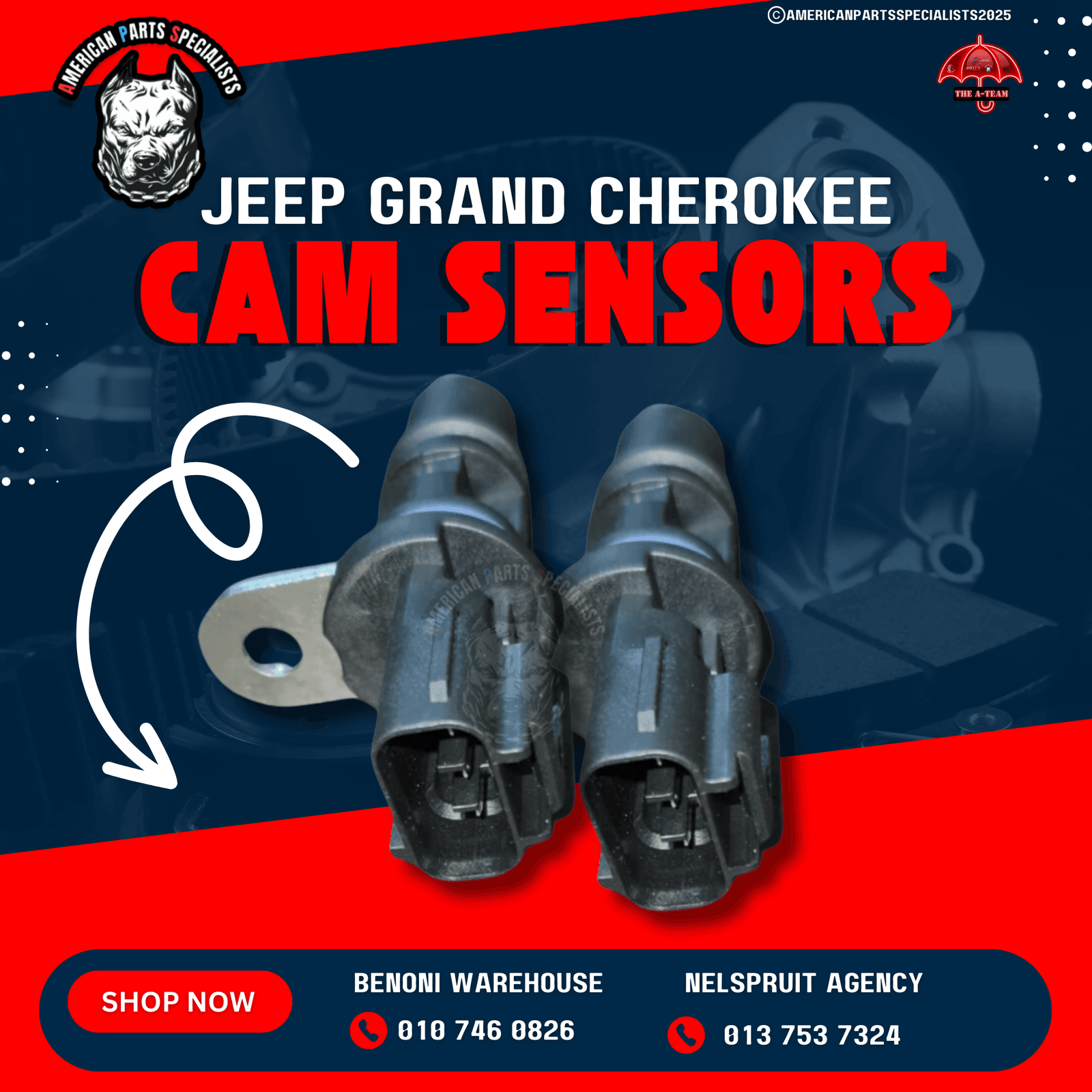 🚗 Jeep Cam & Crank Shaft Sensors For Sale
