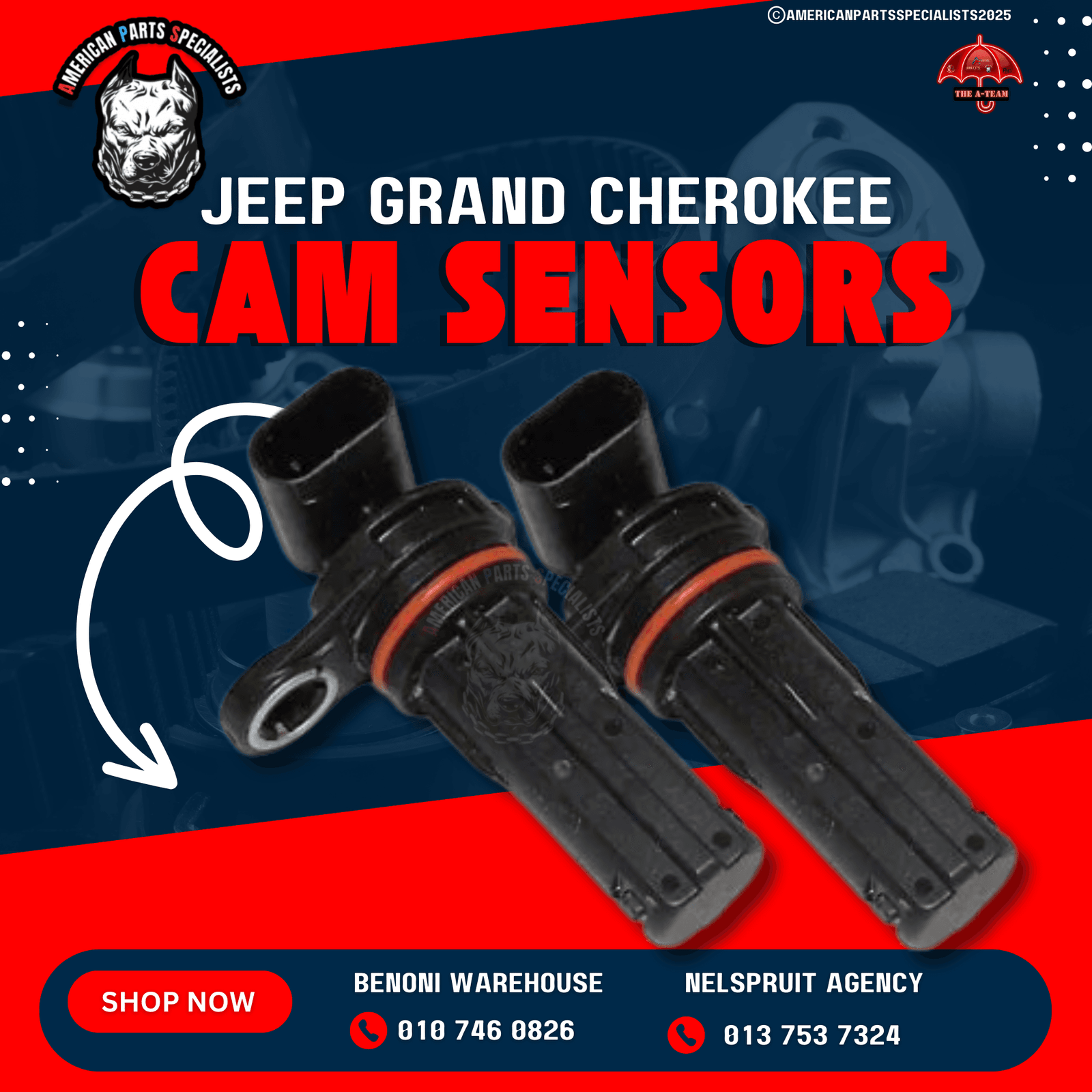 🚗 Jeep Cam & Crank Shaft Sensors For Sale