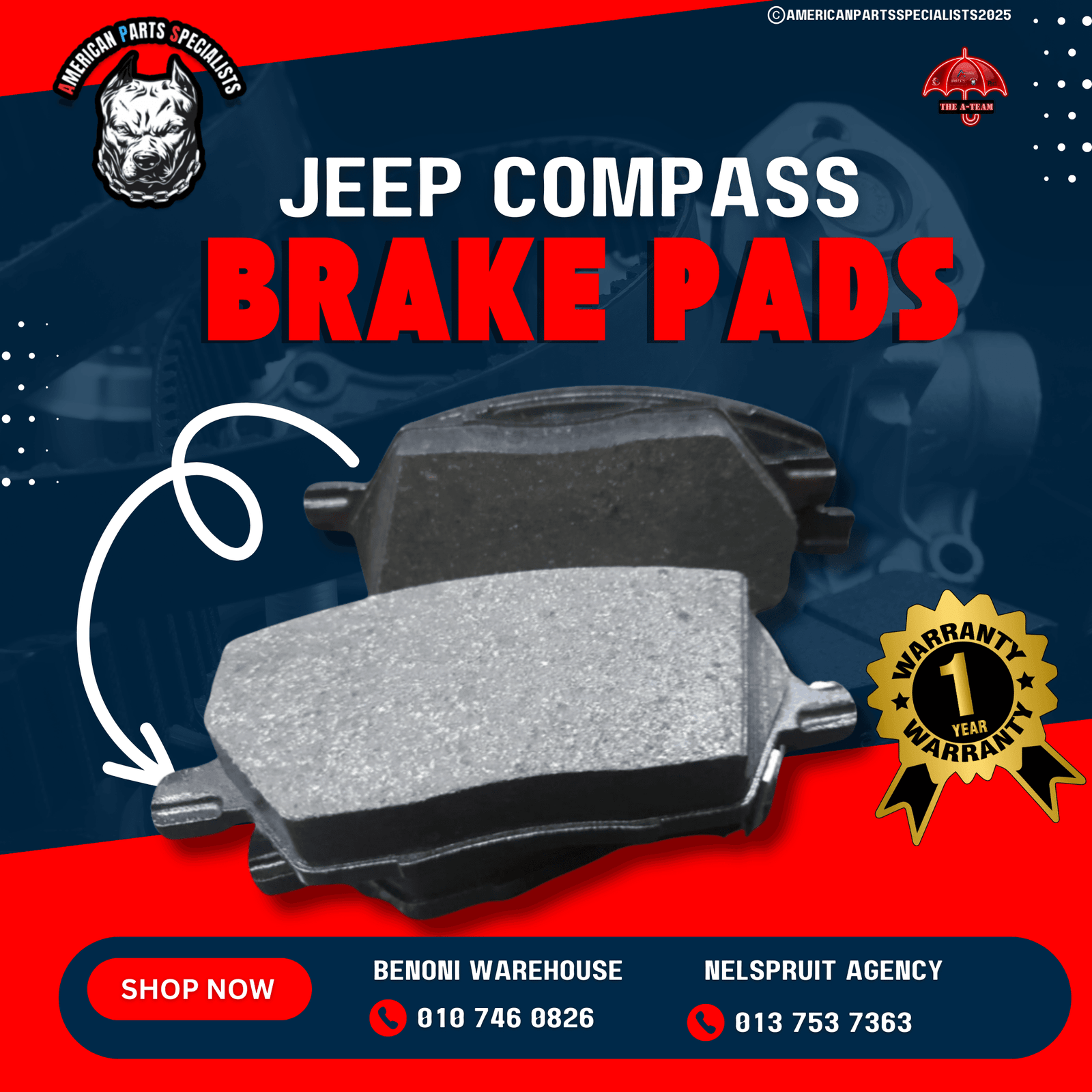 🚗Jeep & Dodge Brake Pads For Sale