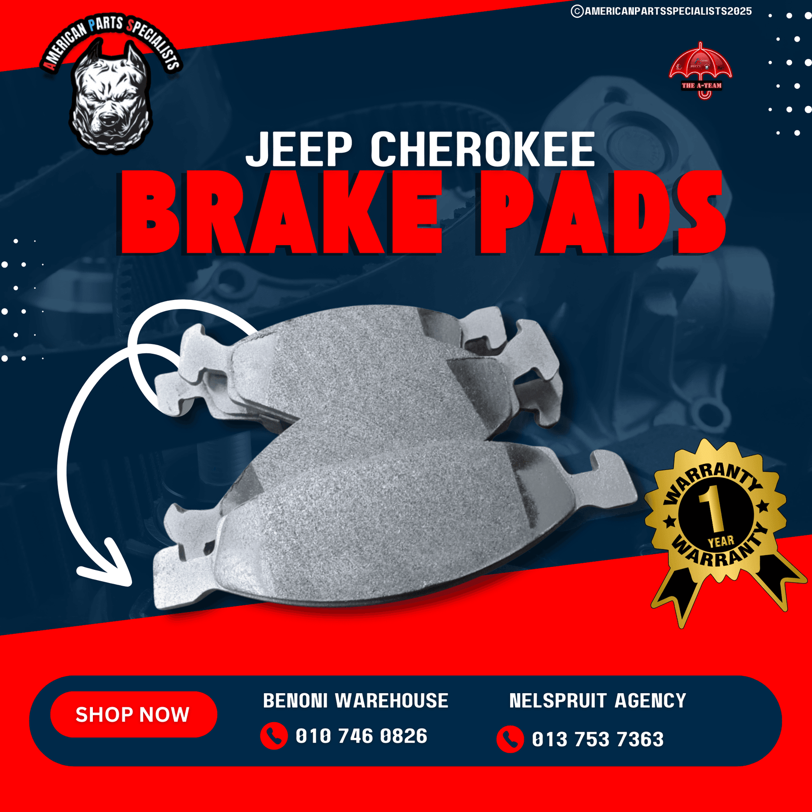 🚗Jeep & Dodge Brake Pads For Sale