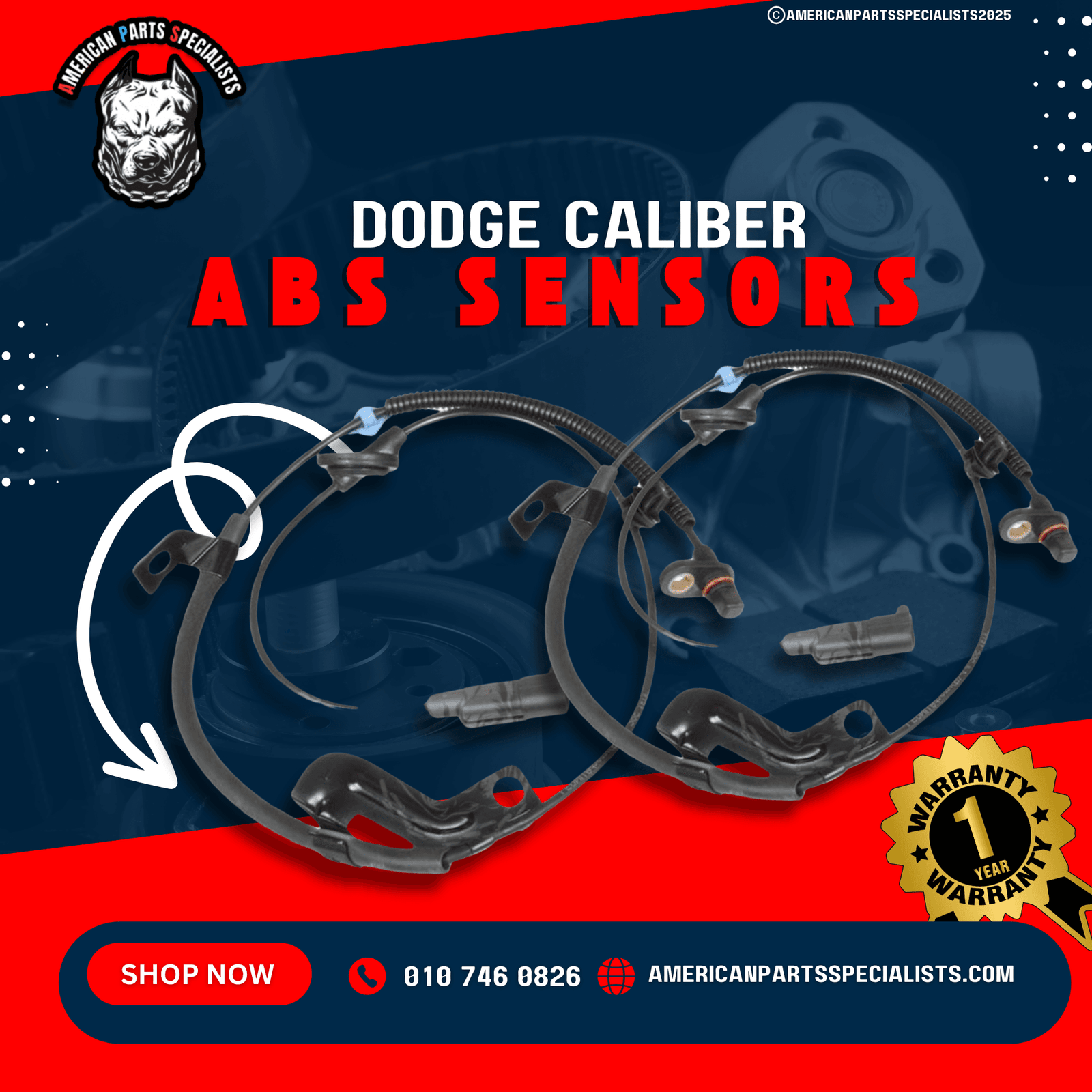 Jeep, Chrysler & Dodge Sensors For Sale