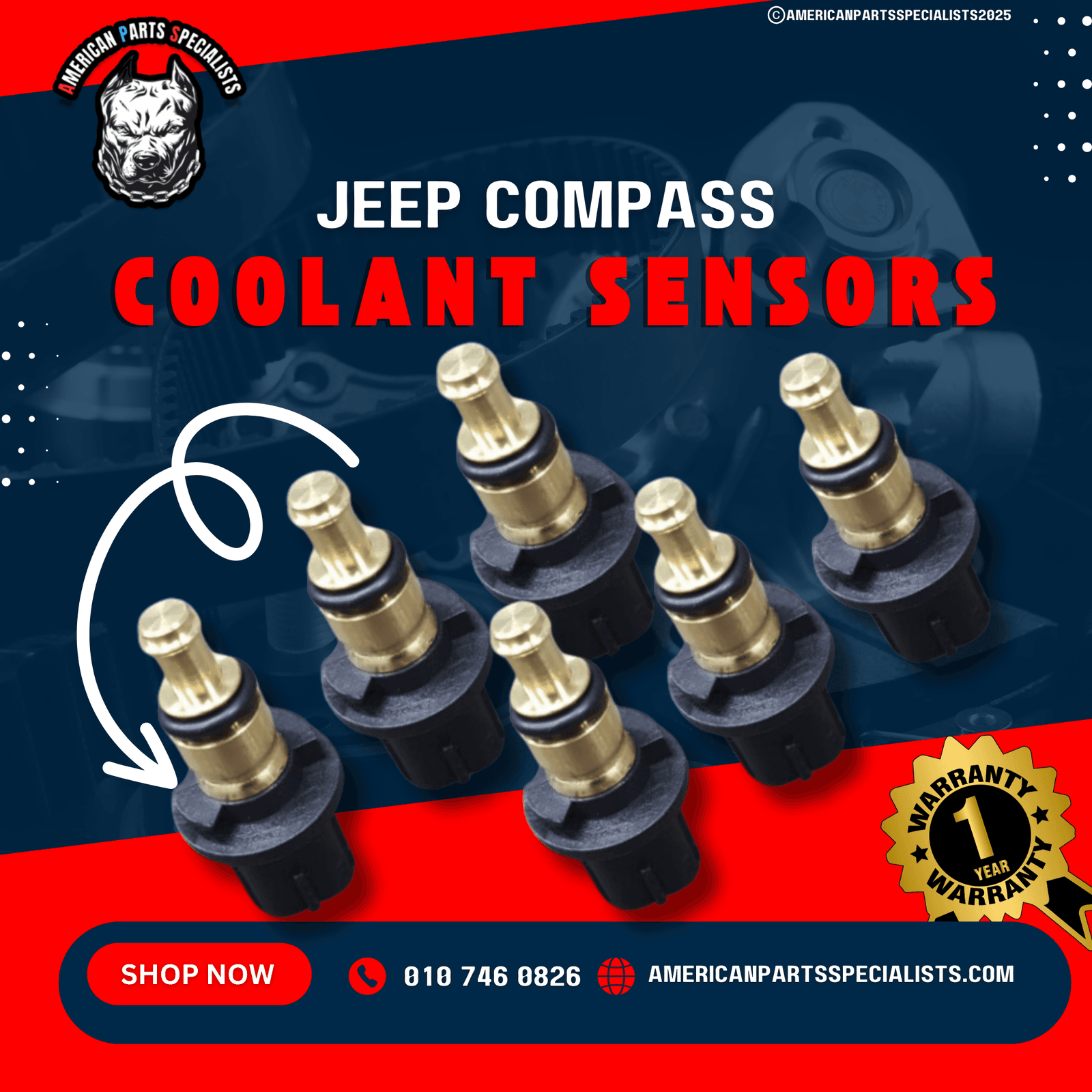 Jeep, Chrysler & Dodge Sensors For Sale