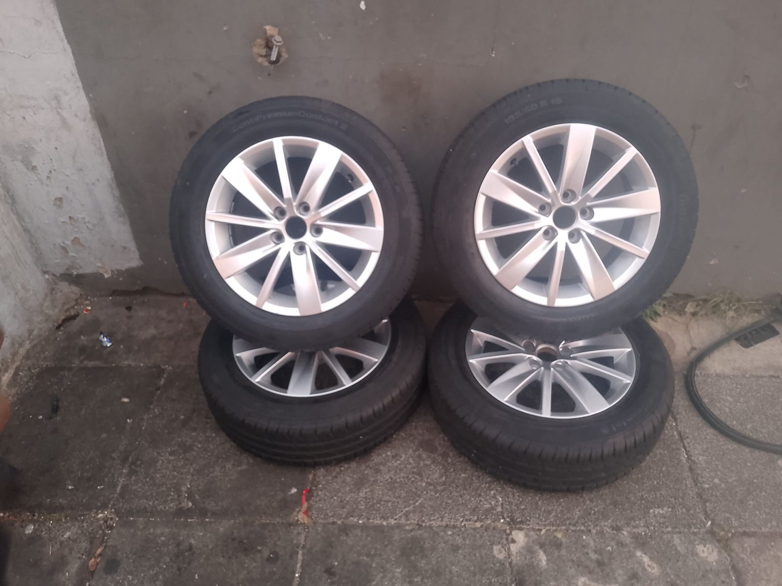 Tires and rims for polo vivo and polo 6 complete set