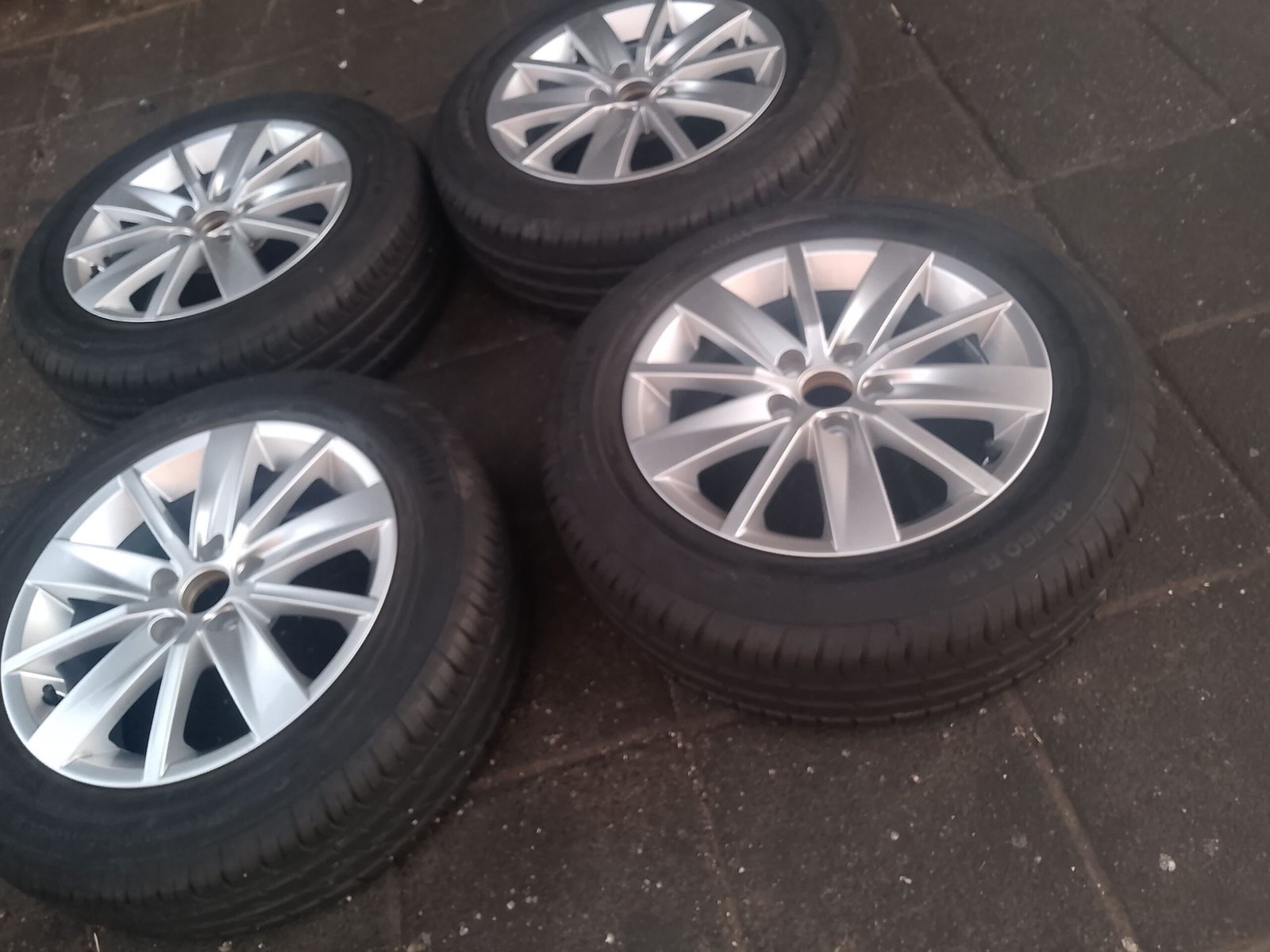 Tires and rims for polo vivo and polo 6 complete set