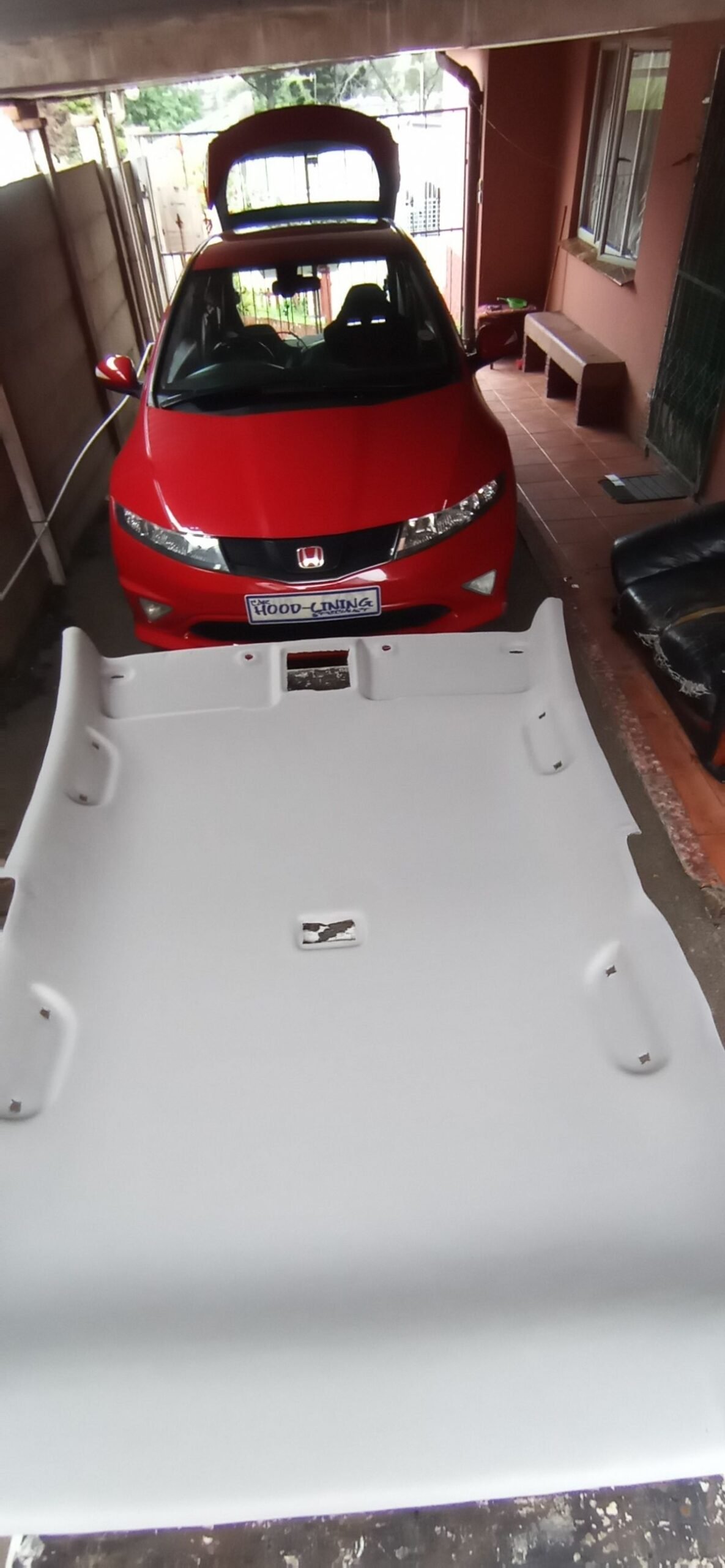 Is your car roof lining material sagging?