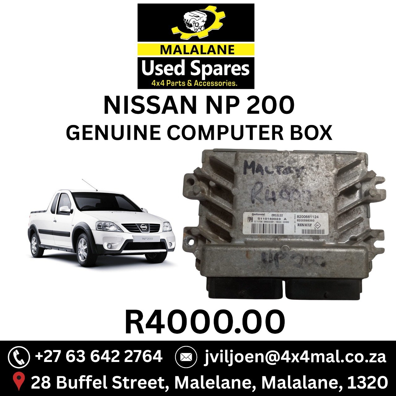 NISSAN NP200 GENUINE COMPUTERBOX