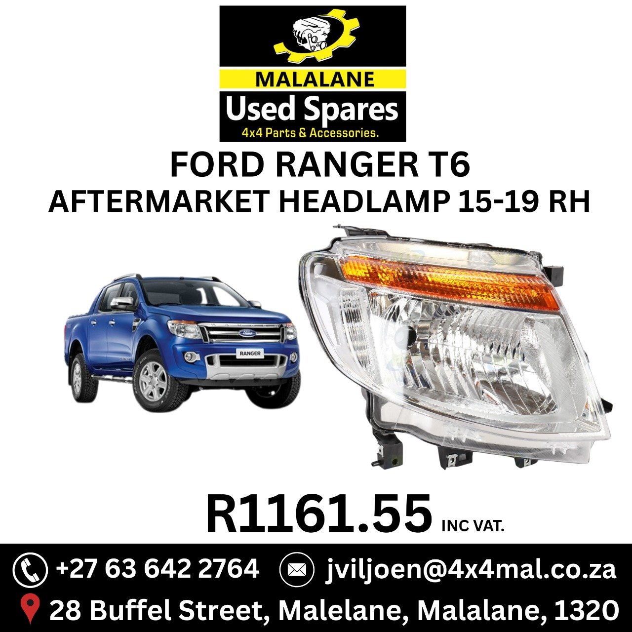 Ford Ranger T6 headlamps