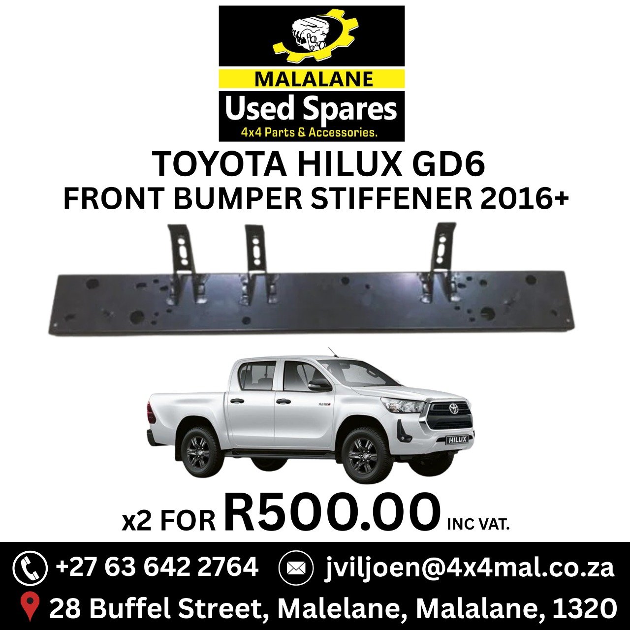 TOYOTA HILUX GD6 FRONT BUMPER STIFFENER