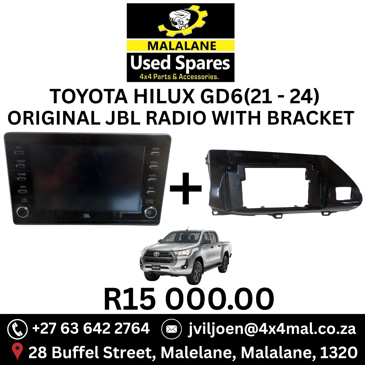 TOYOTA HILUX GD6 JBL RADIO