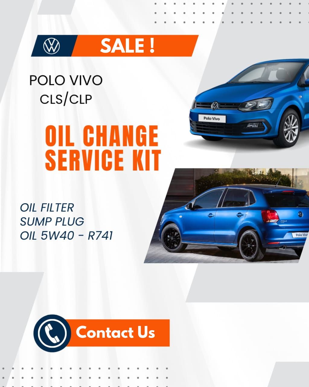 Polo Vivo CLS/CLP OIL SERVICE KIT