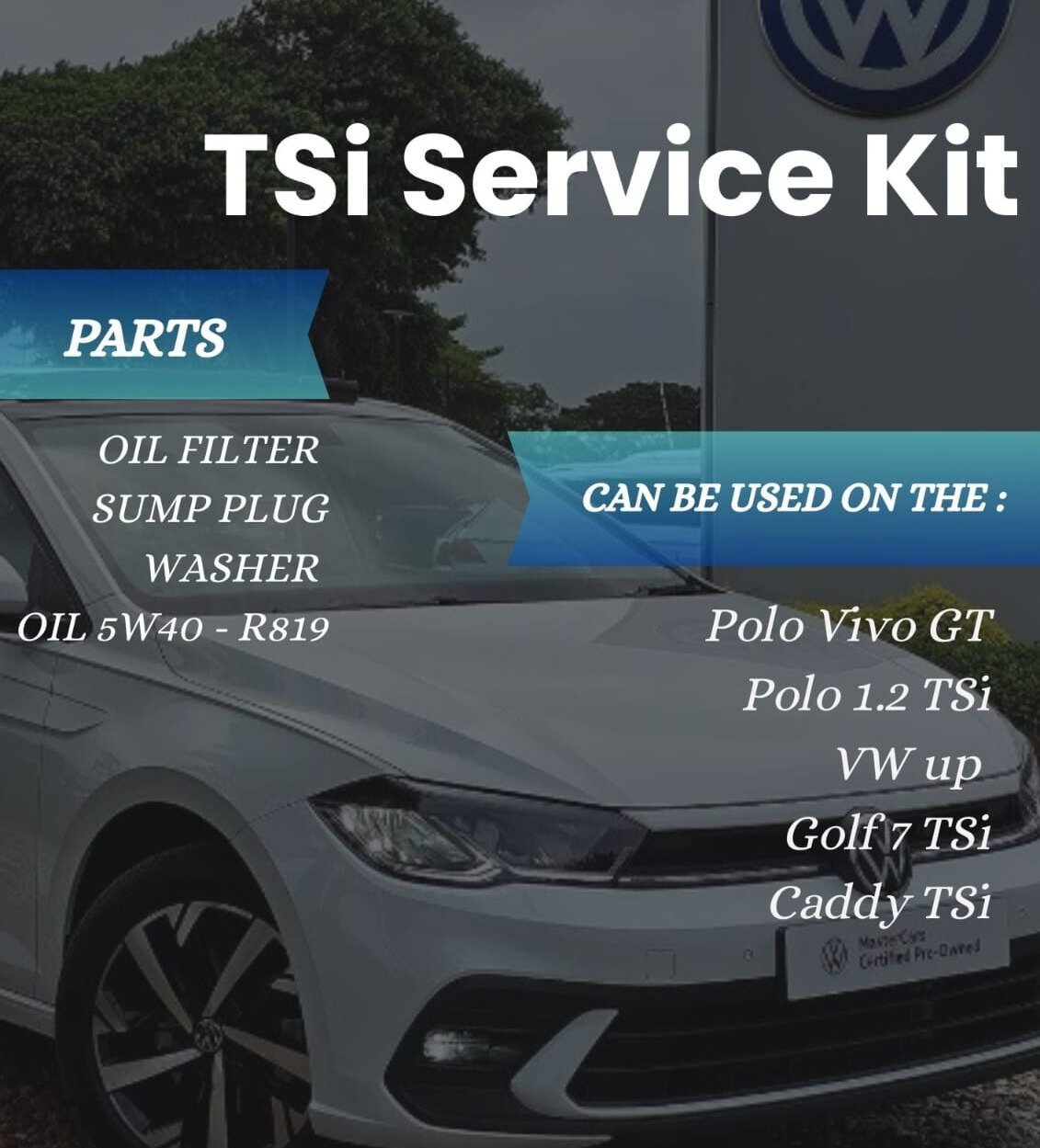 VW TSI Oil Service Kit
