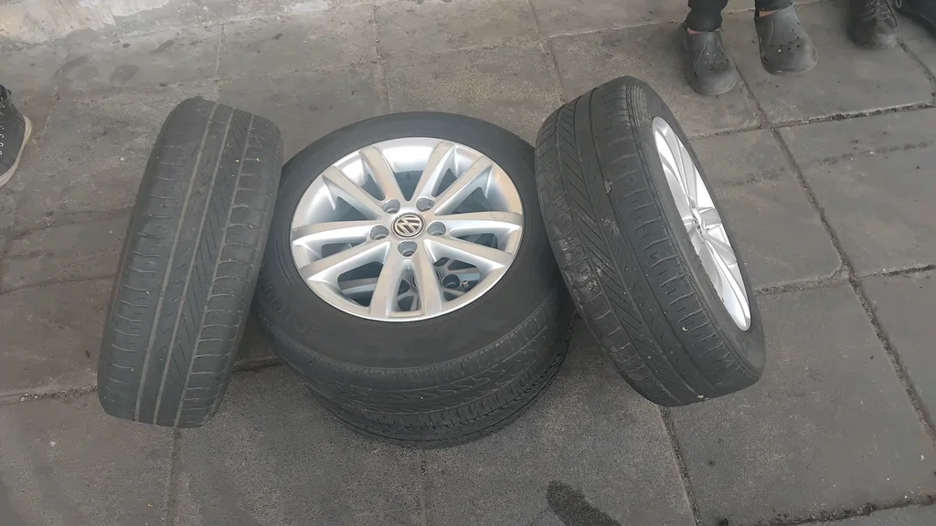 14inches VW Polo Mag Rims and Tyres for sale