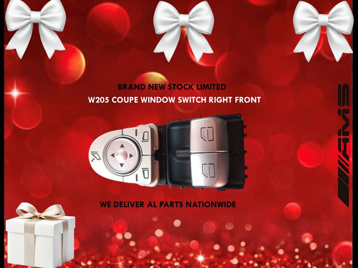 New Mercedes W205 Coupe Window Switch (Right Front)