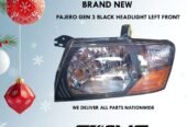PAJERO GEN 3 LEFT BLACK HEADLIGHT – NEW ARRIVAL