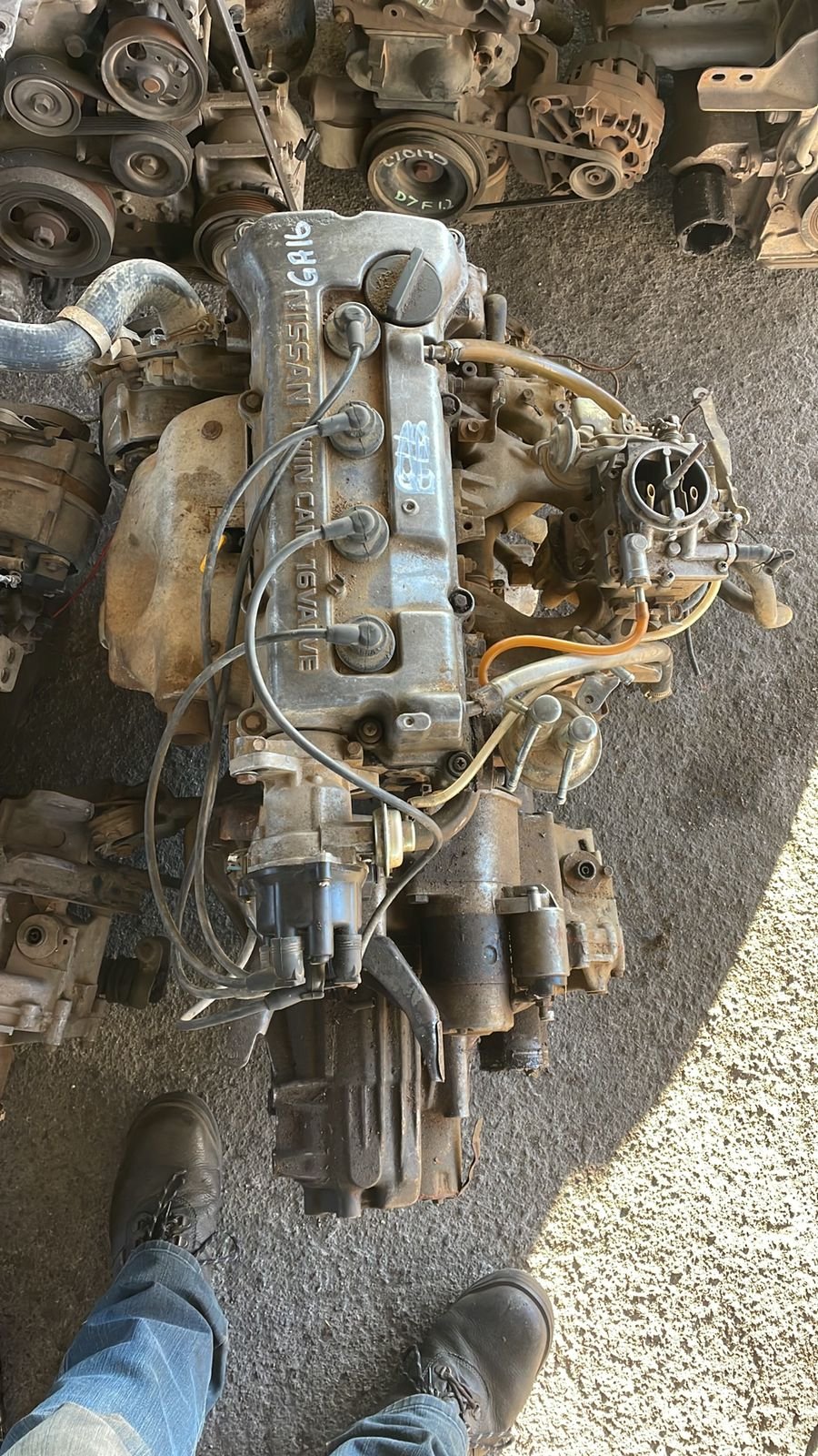 Nissan Sentra GA16 engine and gearbox