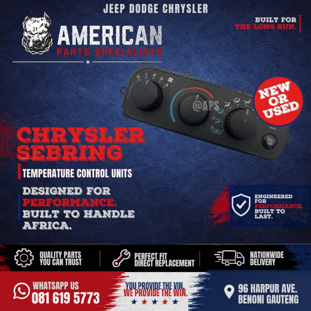 Chrysler Sebring Temperature Control Units
