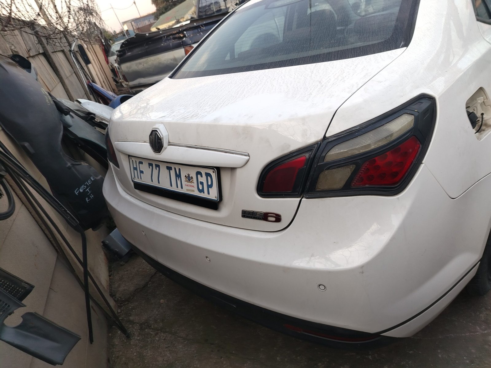 MG6 striping for parts