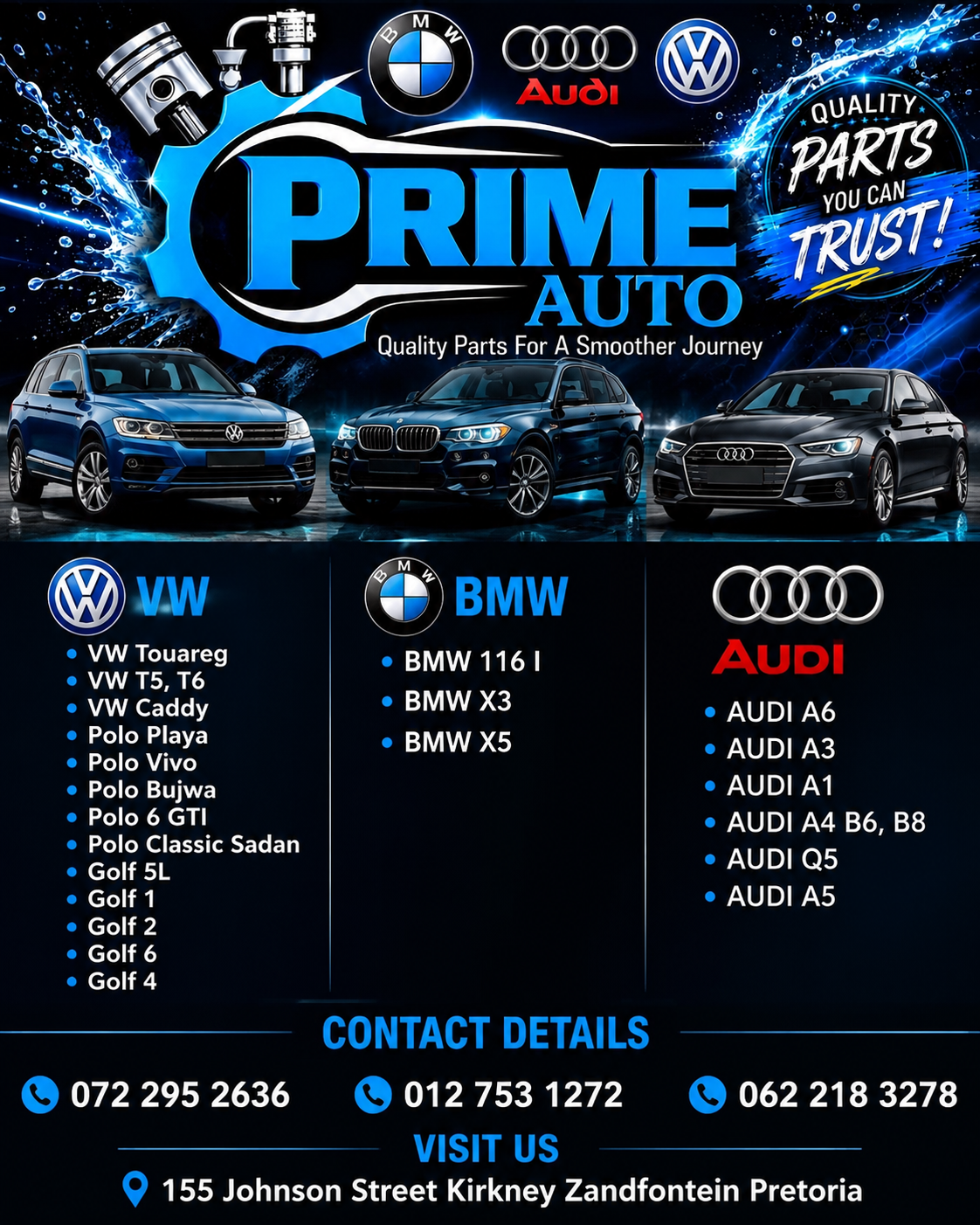 AUDI,BMW,VW All models