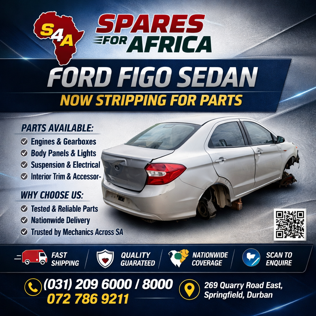 2018 Ford Figo stripping for parts @ SPARES FOR AFRICA KZN.0727869211
