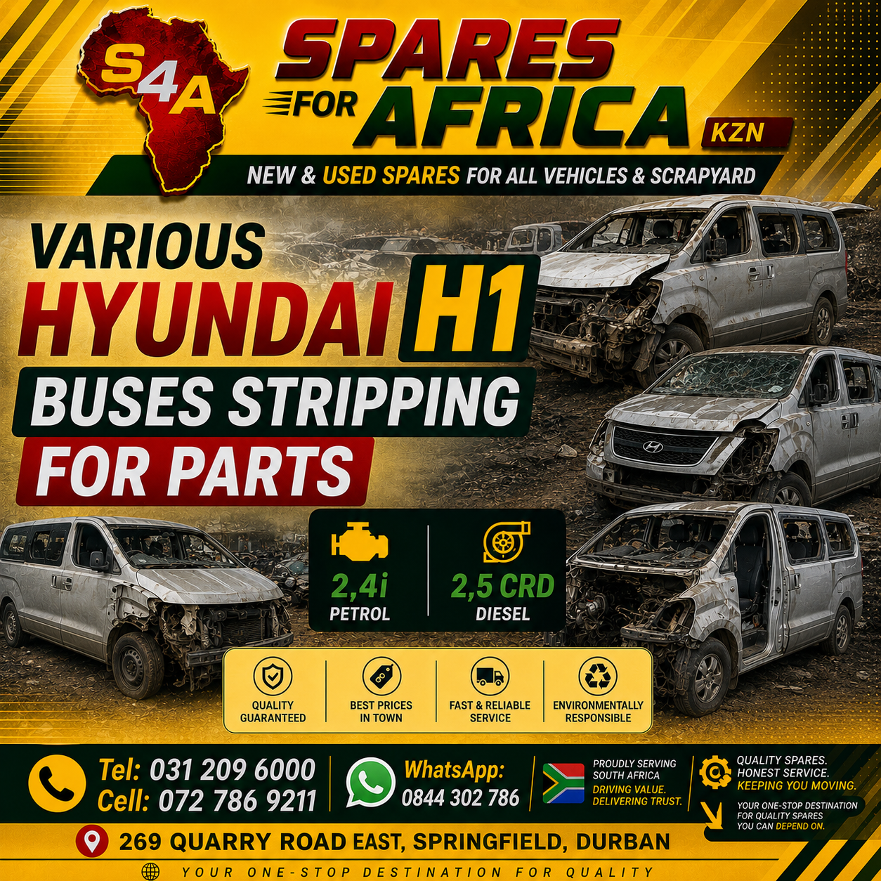 Hyundai H1 stripping for parts