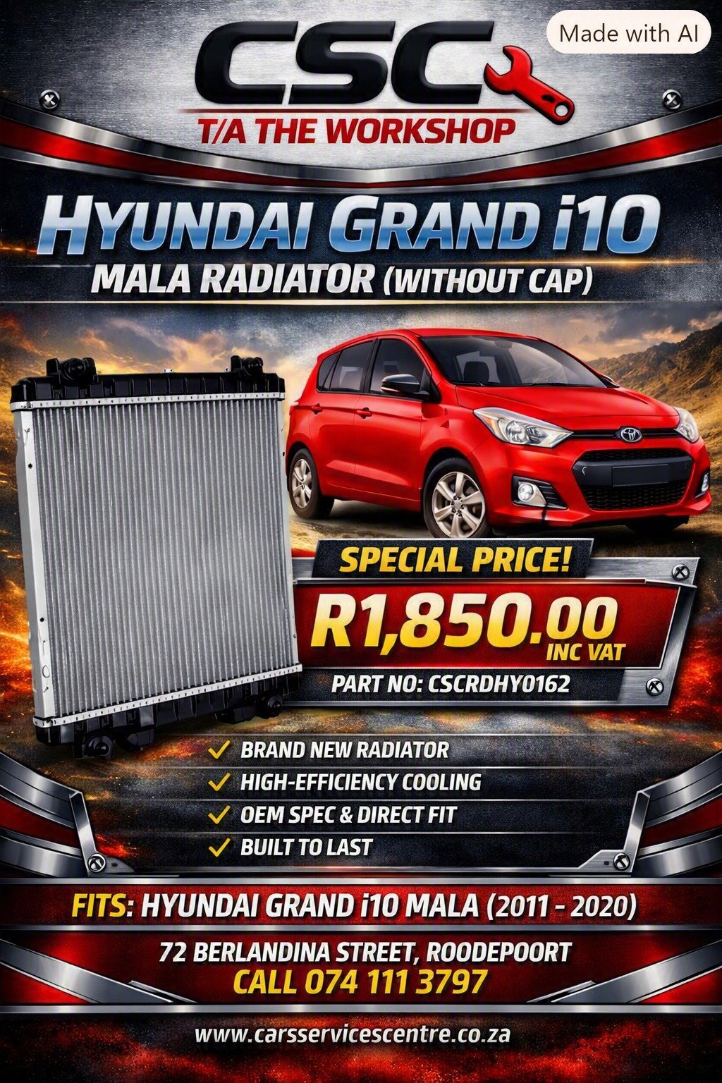 HYUNDAI GRAND I 10 (MAL ENGIN CODE)